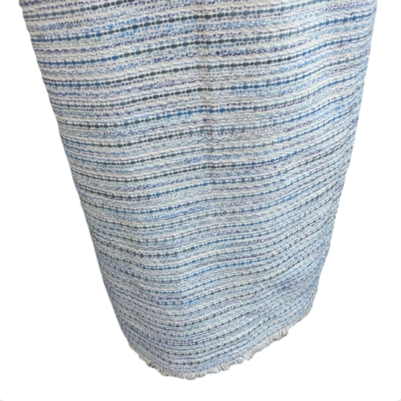 Ann Taylor Factory Blue Tweed Sheath Dress | Size 8 | EUC Professional - Picture 6 of 15